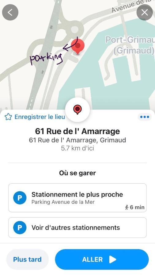 Coup De Coeur Lägenhet Grimaud Exteriör bild
